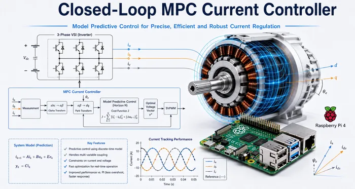 Closed-loop MPC current controller on Raspberry Pi