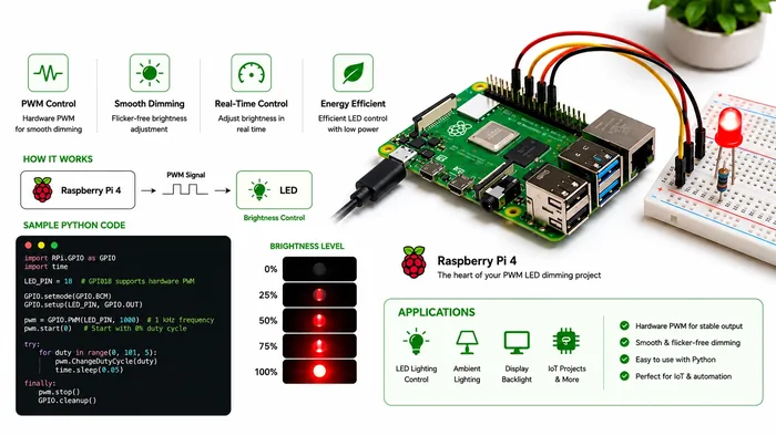 Raspberry Pi GPIO LED blink wiring