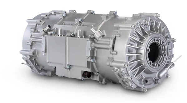 Integrated electric drive system with inverter and motor control hardware